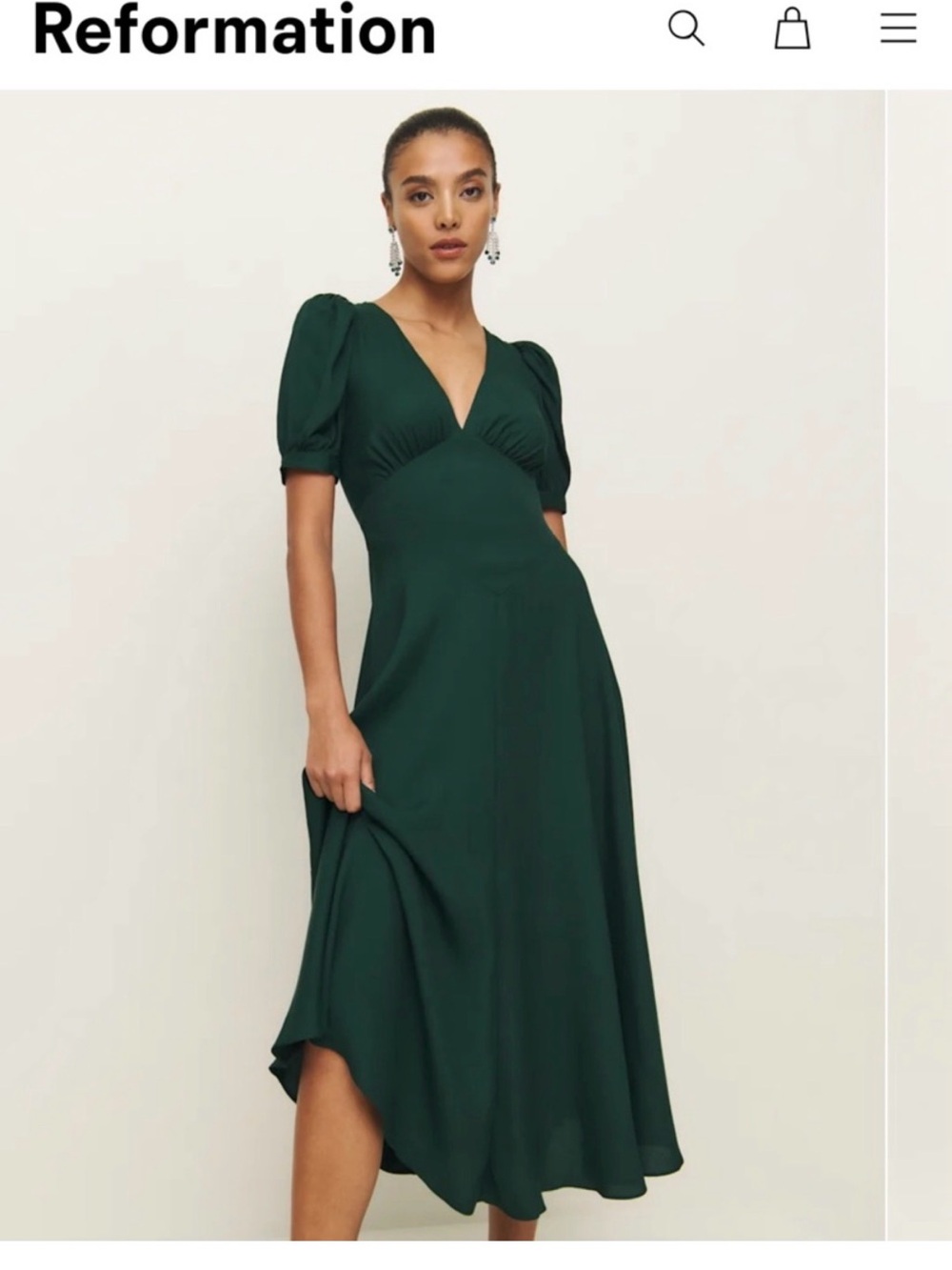 Reformation Naira Midi Dress - NWT
